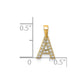Diamond Letter A Initial with Bail Pendant - WBC