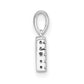 Diamond Letter B Initial with Bail Pendant - WBC