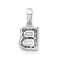 Diamond Letter B Initial with Bail Pendant - WBC