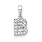 Diamond Letter B Initial with Bail Pendant - WBC