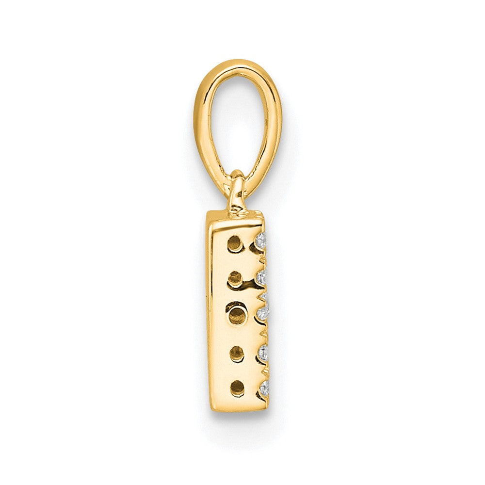 Diamond Letter B Initial with Bail Pendant - WBC
