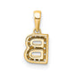 Diamond Letter B Initial with Bail Pendant - WBC