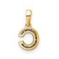 Diamond Letter C Initial with Bail Pendant - WBC