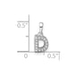 Diamond Letter D Initial with Bail Pendant - WBC