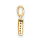 Diamond Letter D Initial with Bail Pendant - WBC