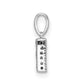 Diamond Letter E Initial with Bail Pendant - WBC