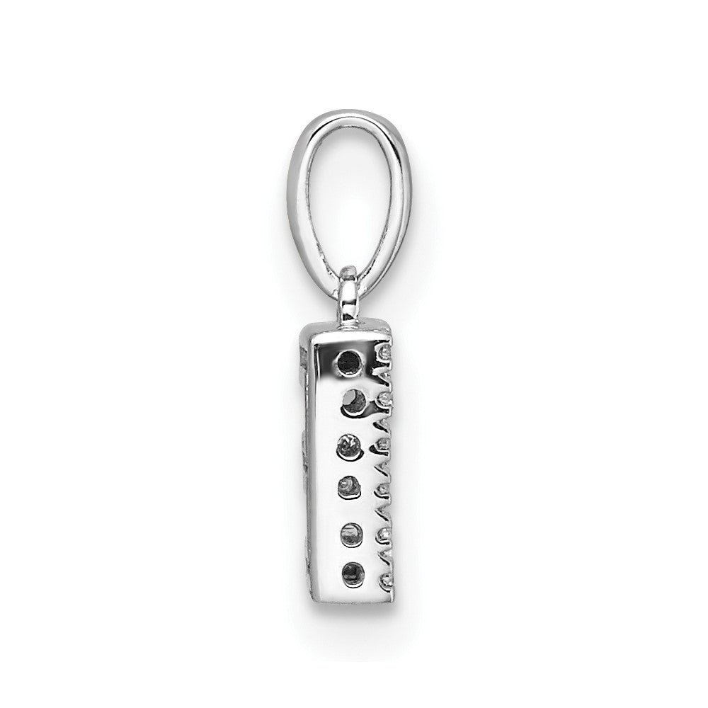 Diamond Letter E Initial with Bail Pendant - WBC
