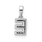 Diamond Letter E Initial with Bail Pendant - WBC