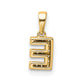 Diamond Letter E Initial with Bail Pendant - WBC