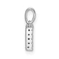 Diamond Letter F Initial with Bail Pendant - WBC