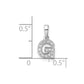 Diamond Letter G Initial with Bail Pendant - WBC