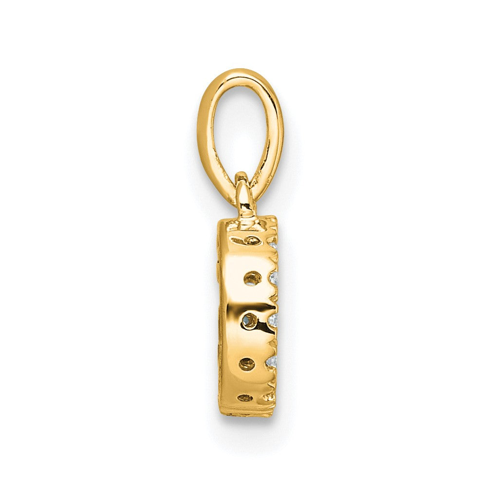 Diamond Letter G Initial with Bail Pendant - WBC