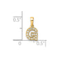 Diamond Letter G Initial with Bail Pendant - WBC