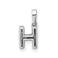 Diamond Letter H Initial with Bail Pendant - WBC