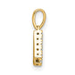 Diamond Letter H Initial with Bail Pendant - WBC
