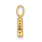Diamond Letter J Initial with Bail Pendant - WBC