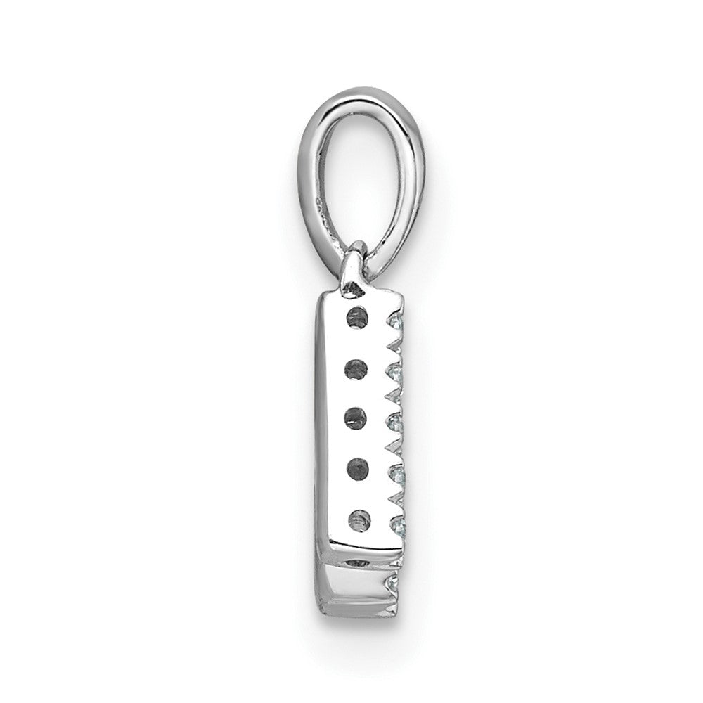 Diamond Letter K Initial with Bail Pendant - WBC