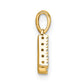 Diamond Letter K Initial with Bail Pendant - WBC