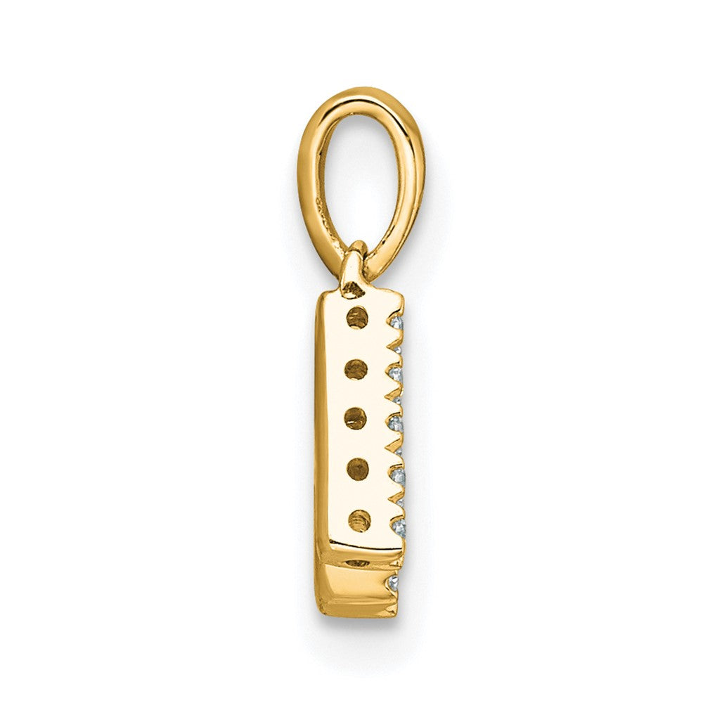 Diamond Letter K Initial with Bail Pendant - WBC