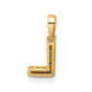 Diamond Letter L Initial with Bail Pendant - WBC