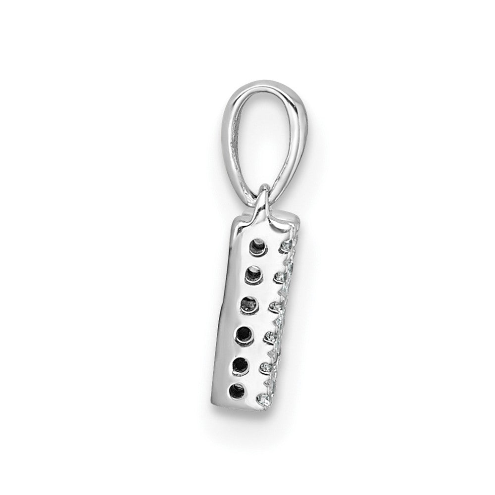 Diamond Letter M Initial with Bail Pendant - WBC