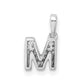 Diamond Letter M Initial with Bail Pendant - WBC