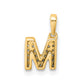 Diamond Letter M Initial with Bail Pendant - WBC
