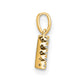 Diamond Letter N Initial with Bail Pendant - WBC