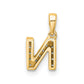 Diamond Letter N Initial with Bail Pendant - WBC