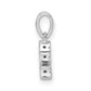 Diamond Letter S Initial with Bail Pendant - WBC