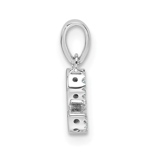 Diamond Letter S Initial with Bail Pendant - WBC