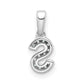 Diamond Letter S Initial with Bail Pendant - WBC
