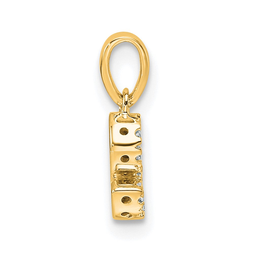 Diamond Letter S Initial with Bail Pendant - WBC