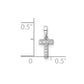 Diamond Letter T Initial with Bail Pendant - WBC