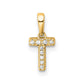 Diamond Letter T Initial with Bail Pendant - WBC