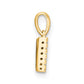 Diamond Letter V Initial with Bail Pendant - WBC