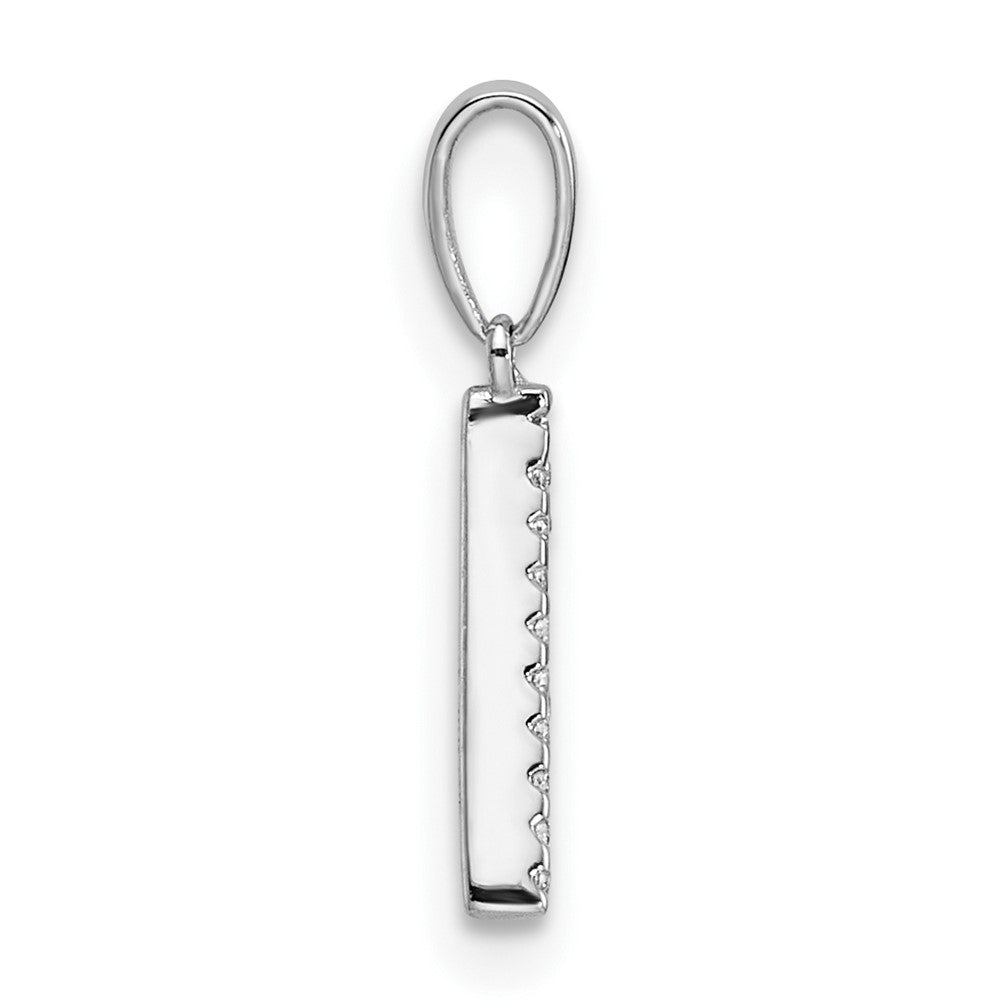 Diamond Letter A Initial Pendant - WBC