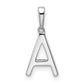 Diamond Letter A Initial Pendant - WBC