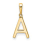 Diamond Letter A Initial Pendant - WBC