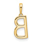 Diamond Letter B Initial Pendant - WBC