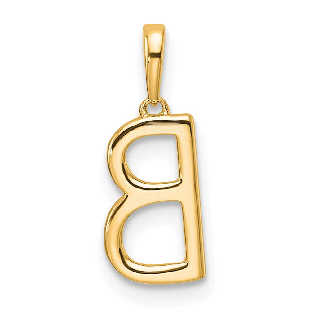 Diamond Letter B Initial Pendant - WBC