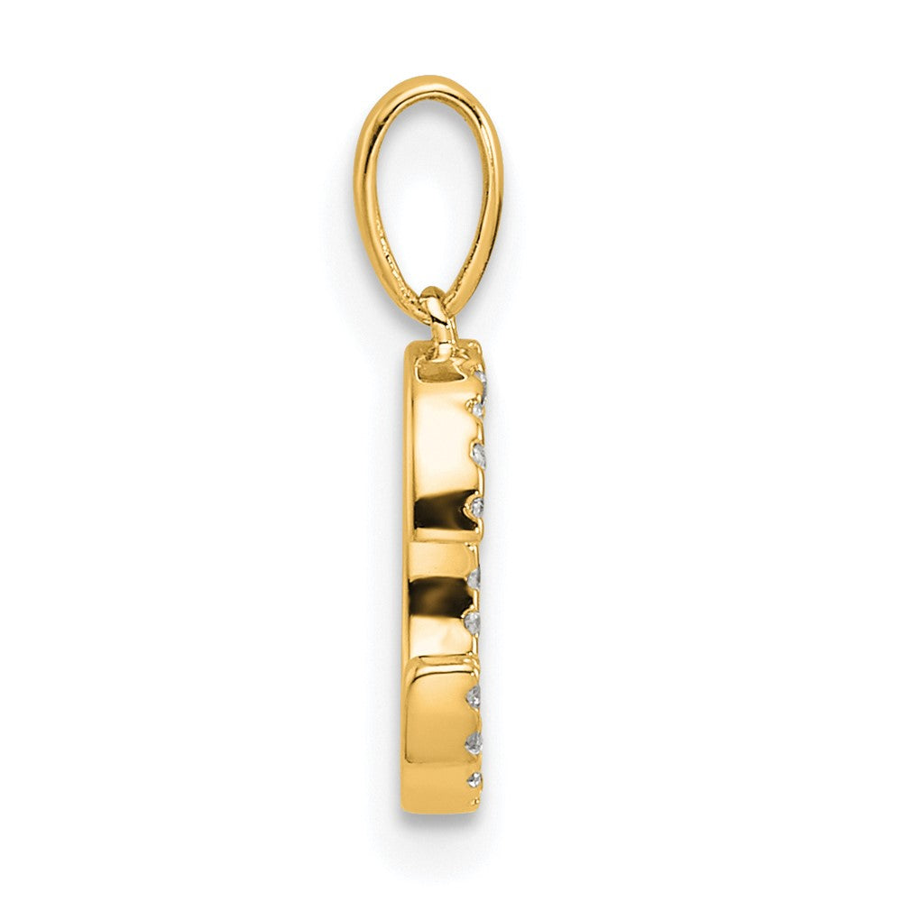 Diamond Letter C Initial Pendant - WBC