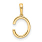 Diamond Letter C Initial Pendant - WBC