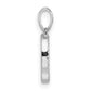 Diamond Letter D Initial Pendant - WBC