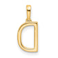 Diamond Letter D Initial Pendant - WBC