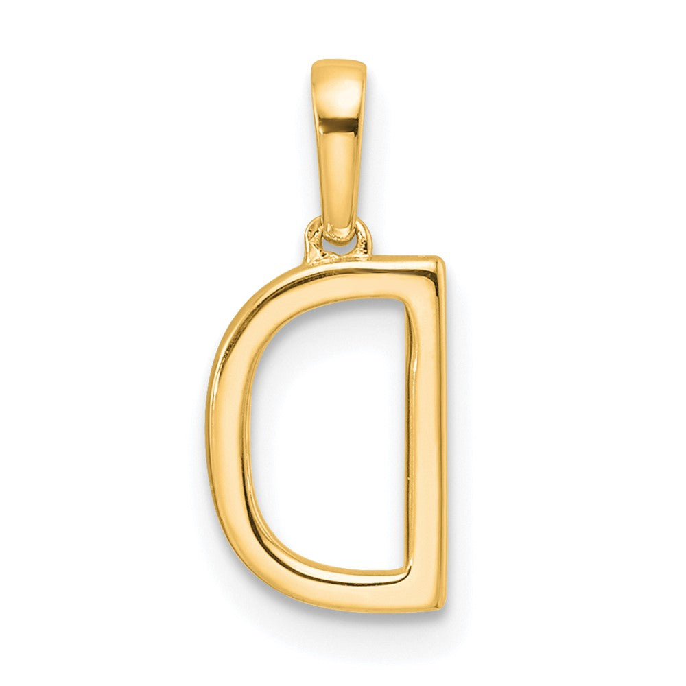 Diamond Letter D Initial Pendant - WBC