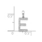 Diamond Letter E Initial Pendant - WBC