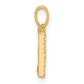 Diamond Letter E Initial Pendant - WBC