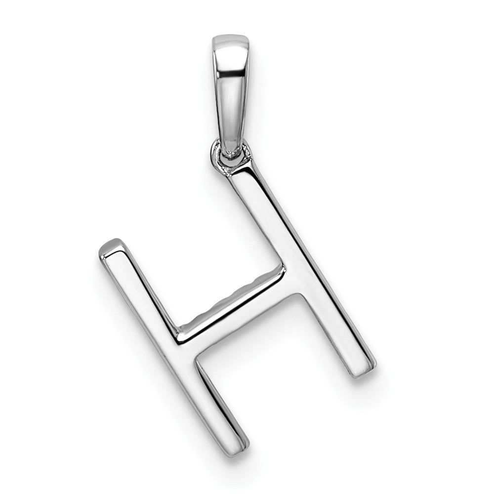 Diamond Letter H Initial Pendant - WBC