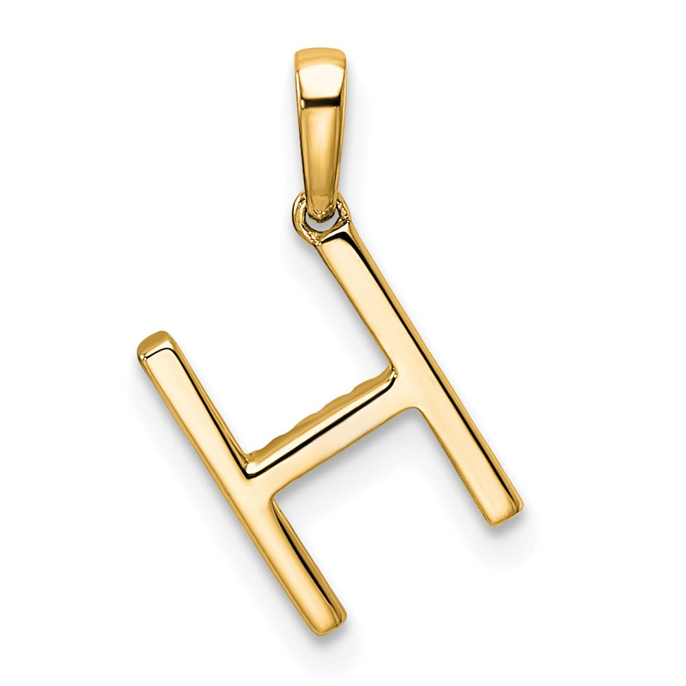 Diamond Letter H Initial Pendant - WBC